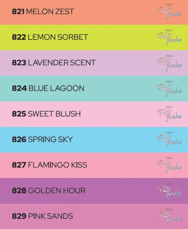 Autocollants Pastel Paradise 821-829