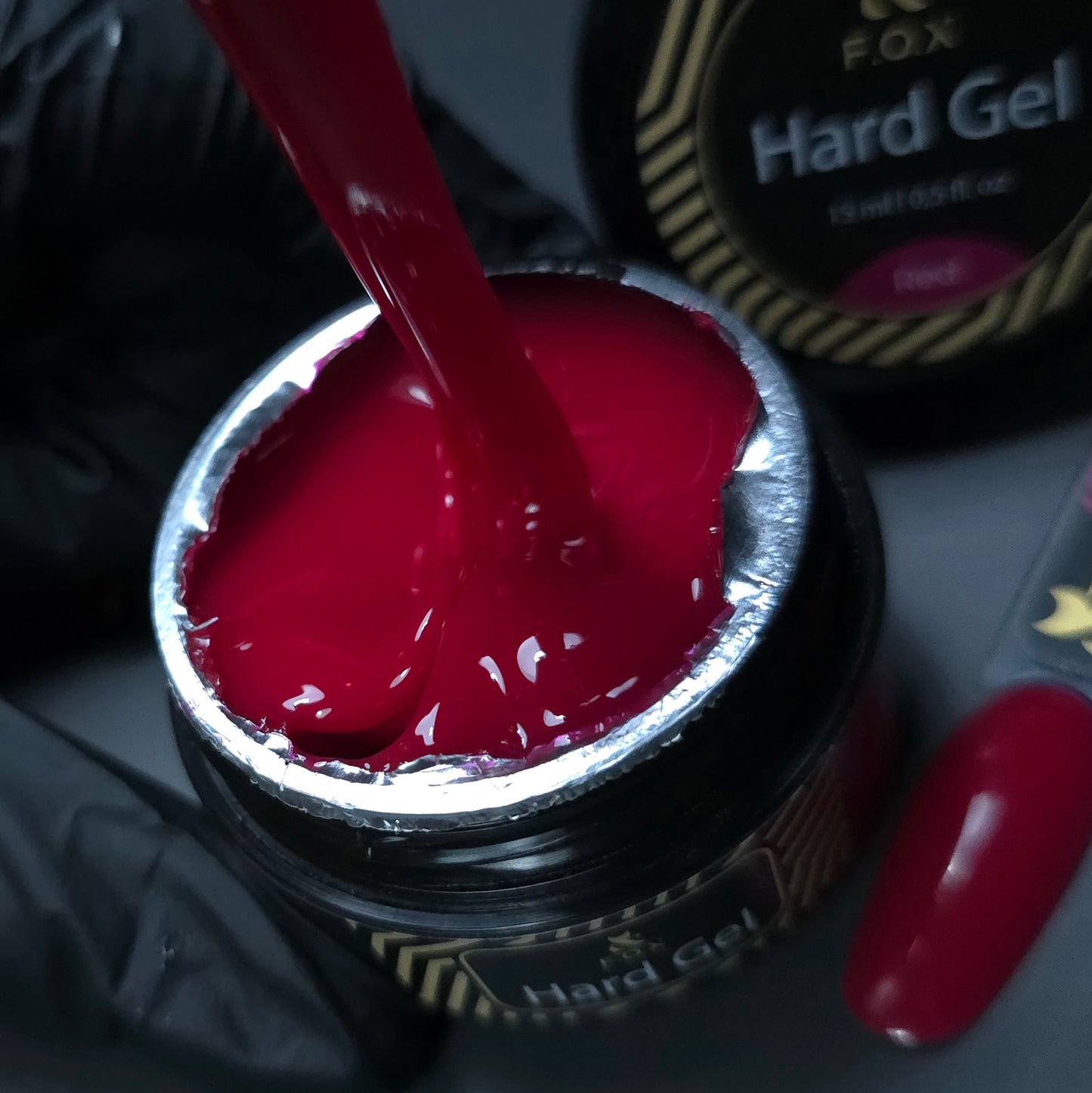 F.O.X Hard Gel Red, 15 ml