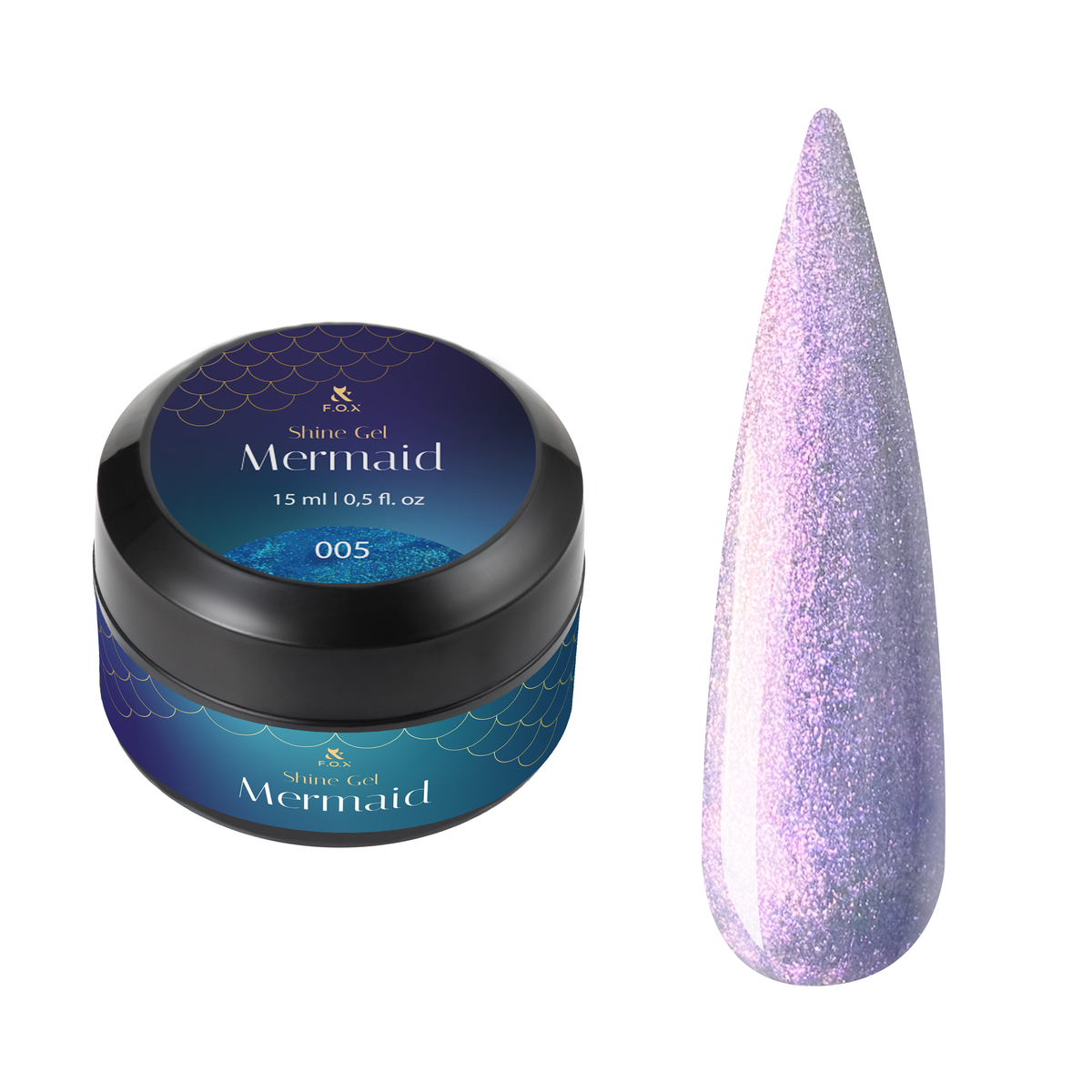 F.O.X Shine Gel Mermaid 005, 15 ml [TPO/HEMA free]