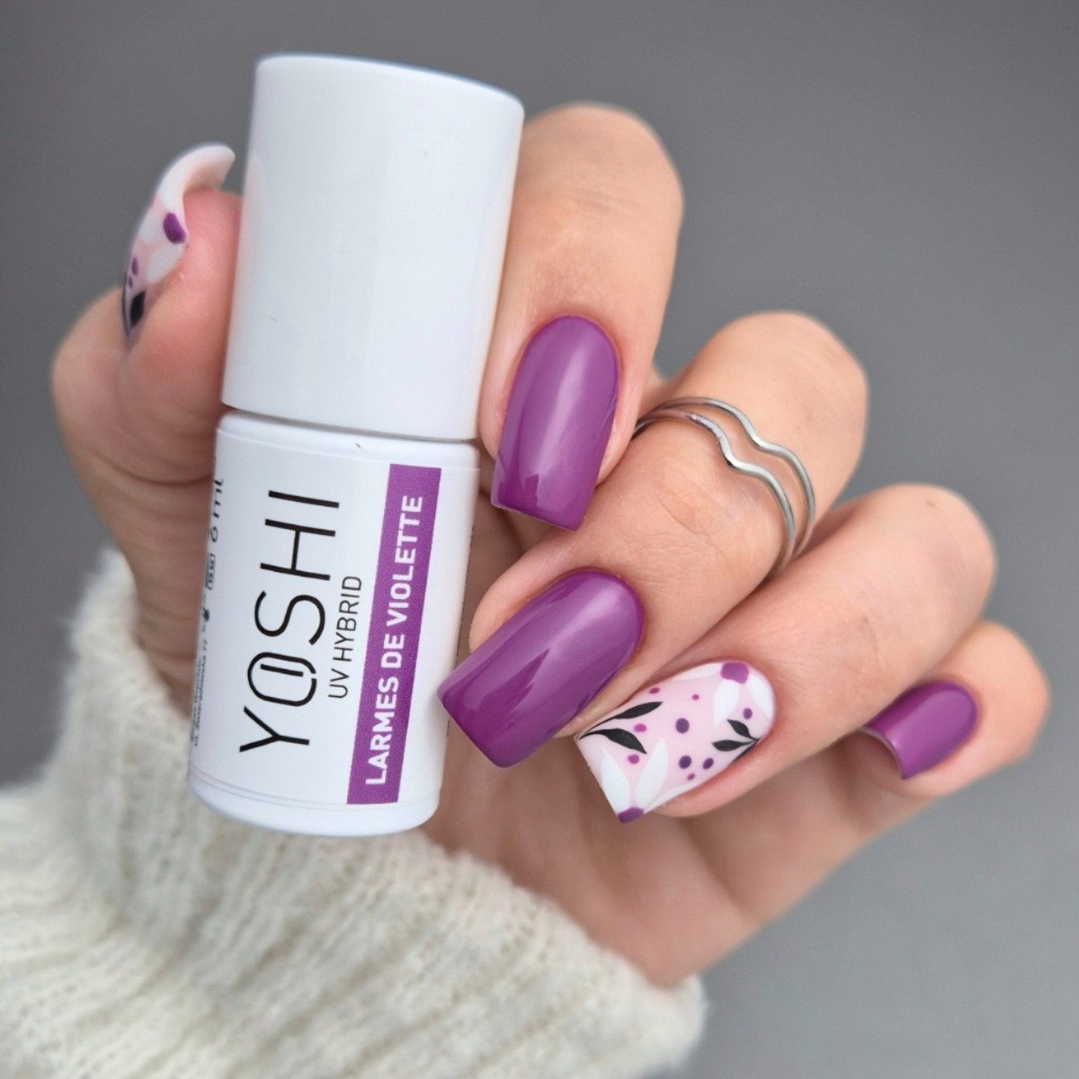 Vernis à Ongles Hybride UV LED Larmes de Violette 6 ml - 246