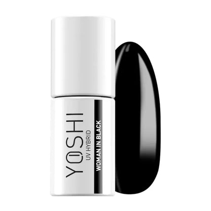 Vernis à ongles hybride UV Femme en noir 6 ml – 605