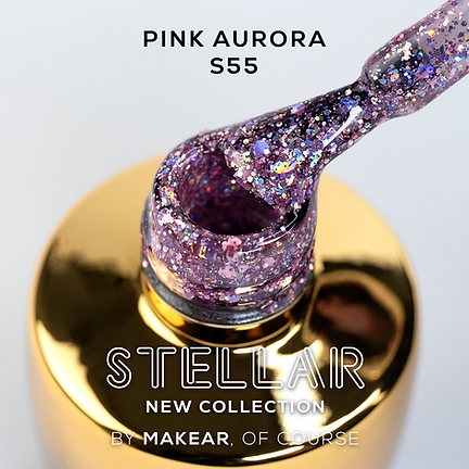 S55 Pink Aurora - UV Gel Polish Makear