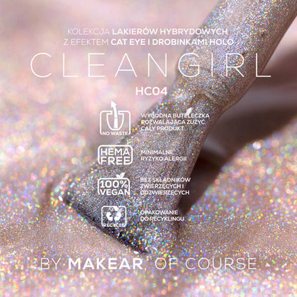 HC04 Holo Cat Eye UV Gel Polish Makear