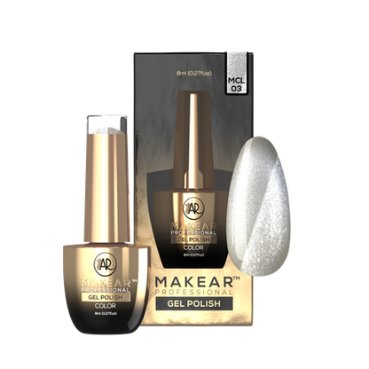 MCL03 Silver Purr - UV Gel Polish Makear