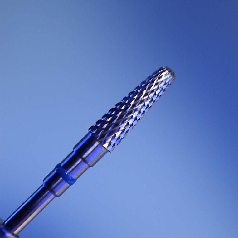 Embout carbure forme conique bleu