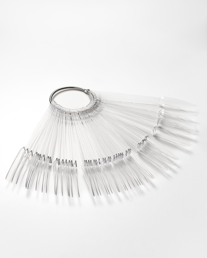 F.O.X Stillet nails swatches (clear), 50pc