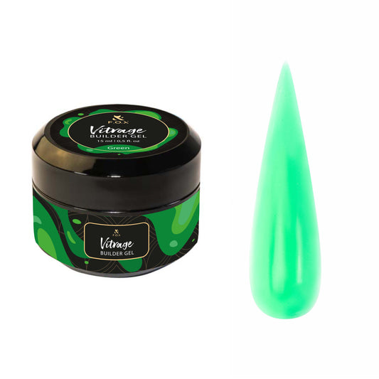 F.O.X Vitrage Builder gel Green, 15 ml