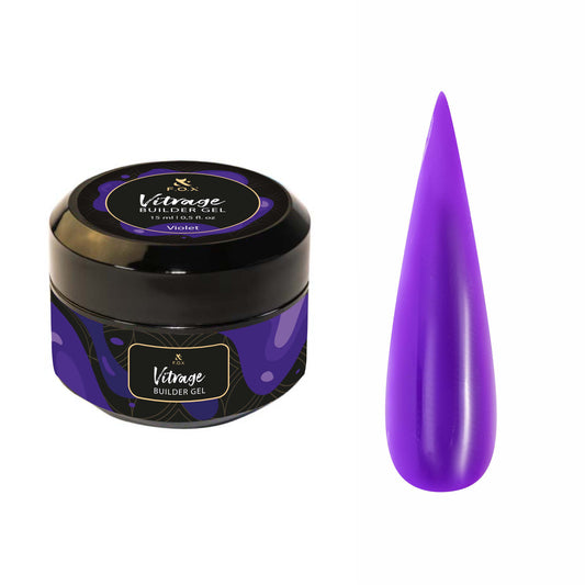 F.O.X Vitrage Builder gel Violet, 15 ml